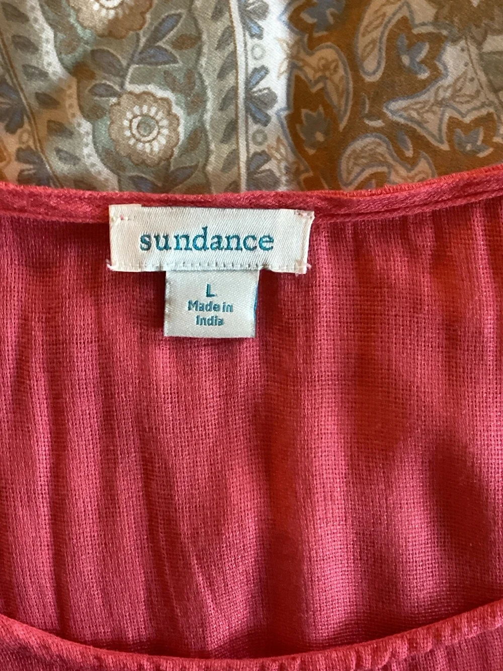 Sundance Coral Floral-Embroidered Swim Coverup